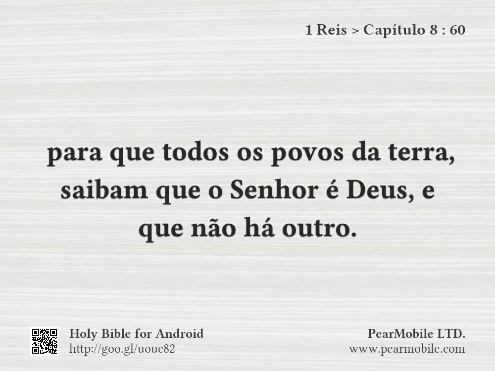 1 Reis, Capítulo 8:60